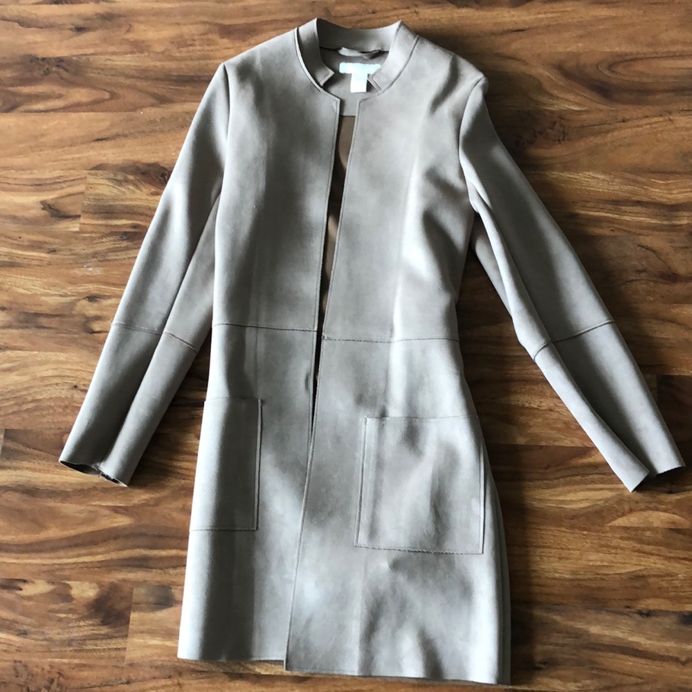 H&M Wrap suede coat